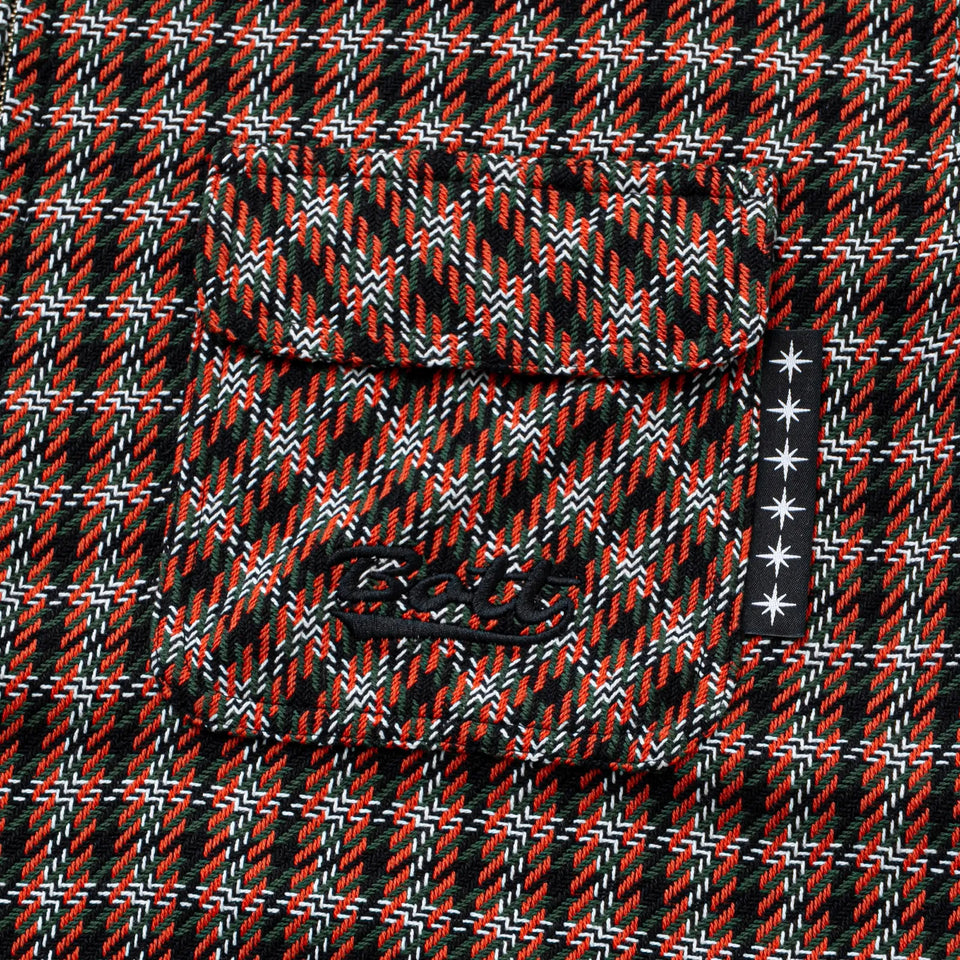 Zip-up Flannel Shirt