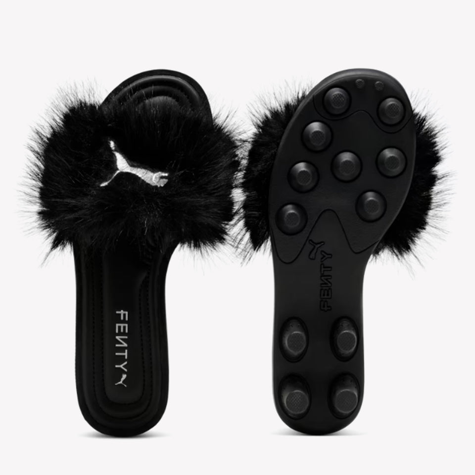 Puma x Fenty Fur Cleat Black