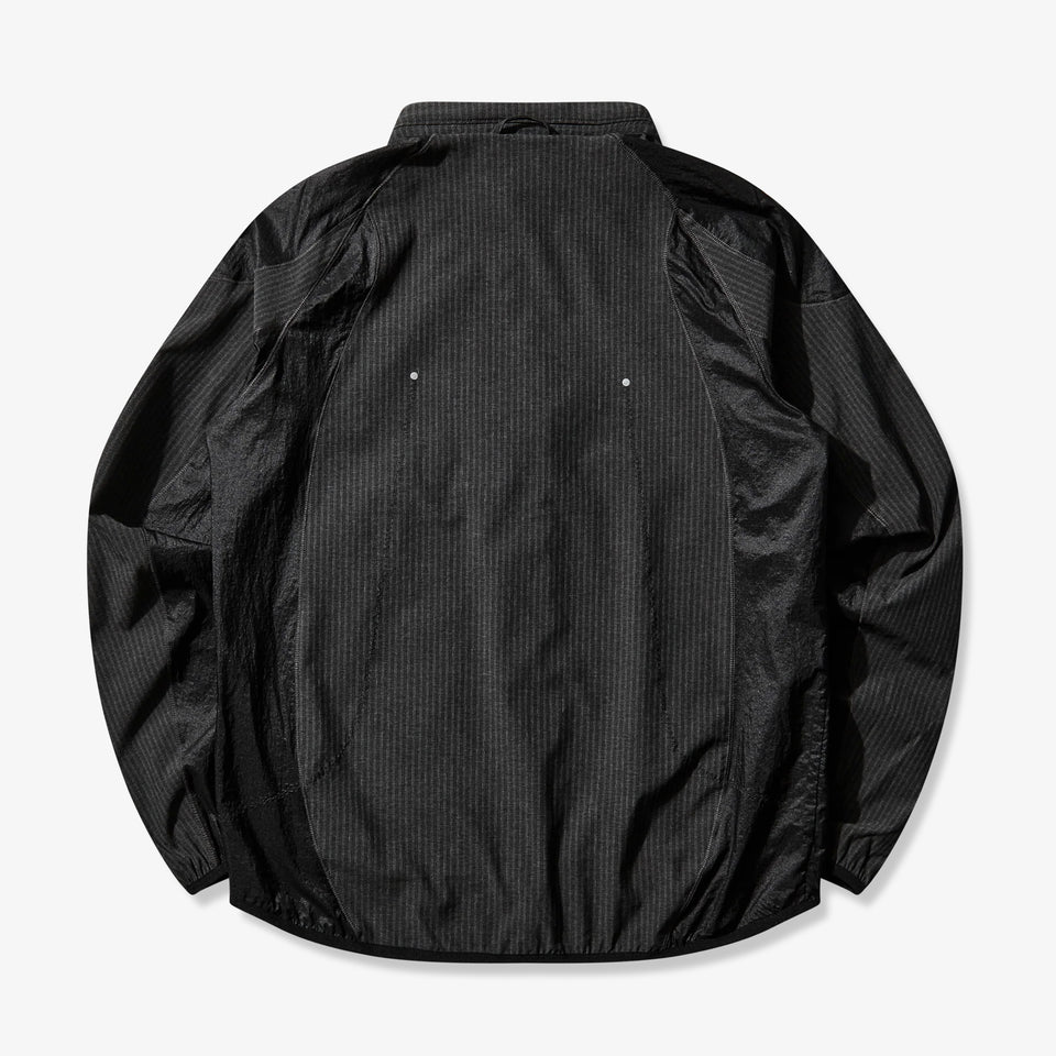 Numb Pinstriped Hooded Wind Jacket