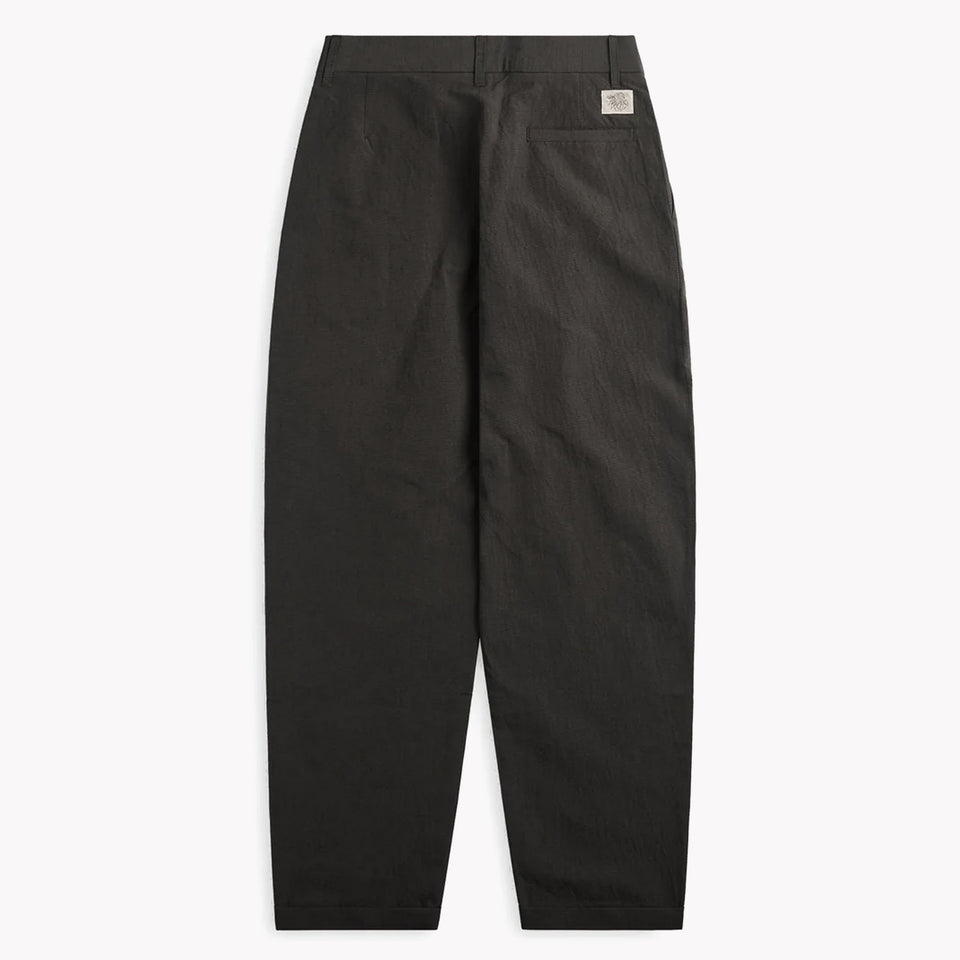 Fold Wool Tailored Pants Dark Grey