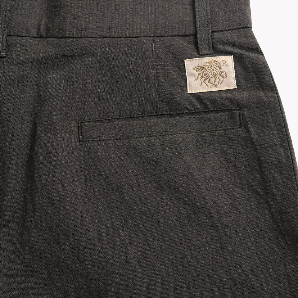 Fold Wool Tailored Pants Dark Grey