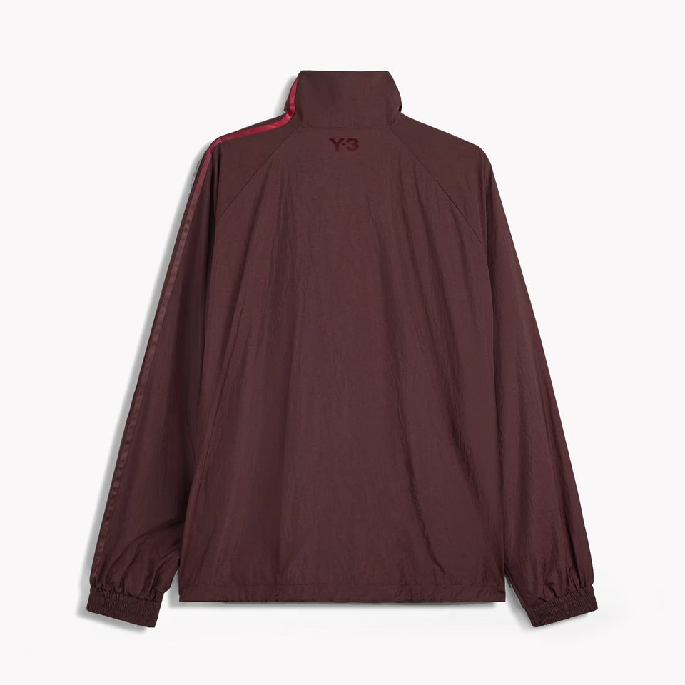 Nylon Track Top Burgundy