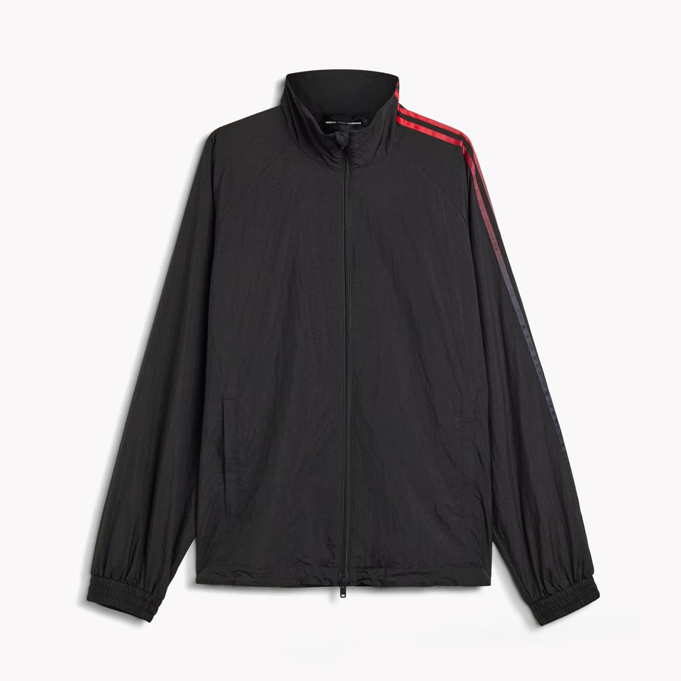 Nylon Track Top Black