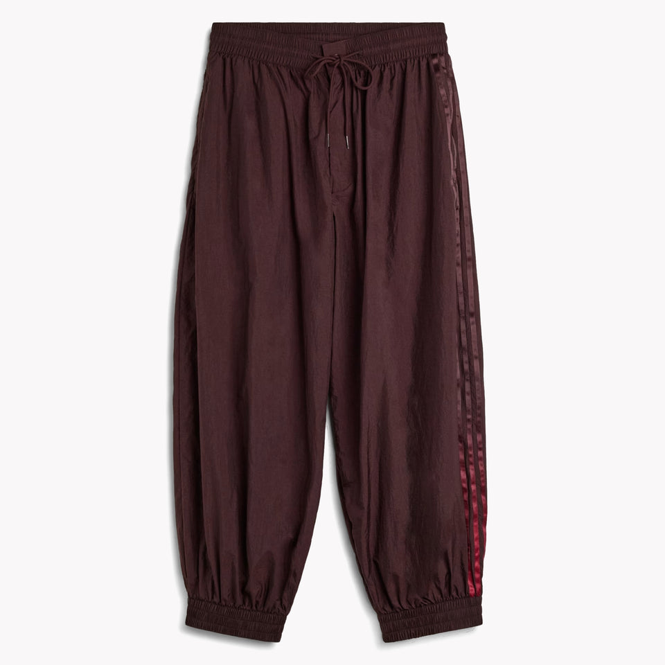 Nylon Track Pants Burgundy