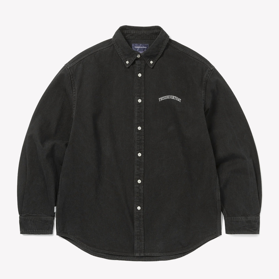 Washed Denim Shirt Black