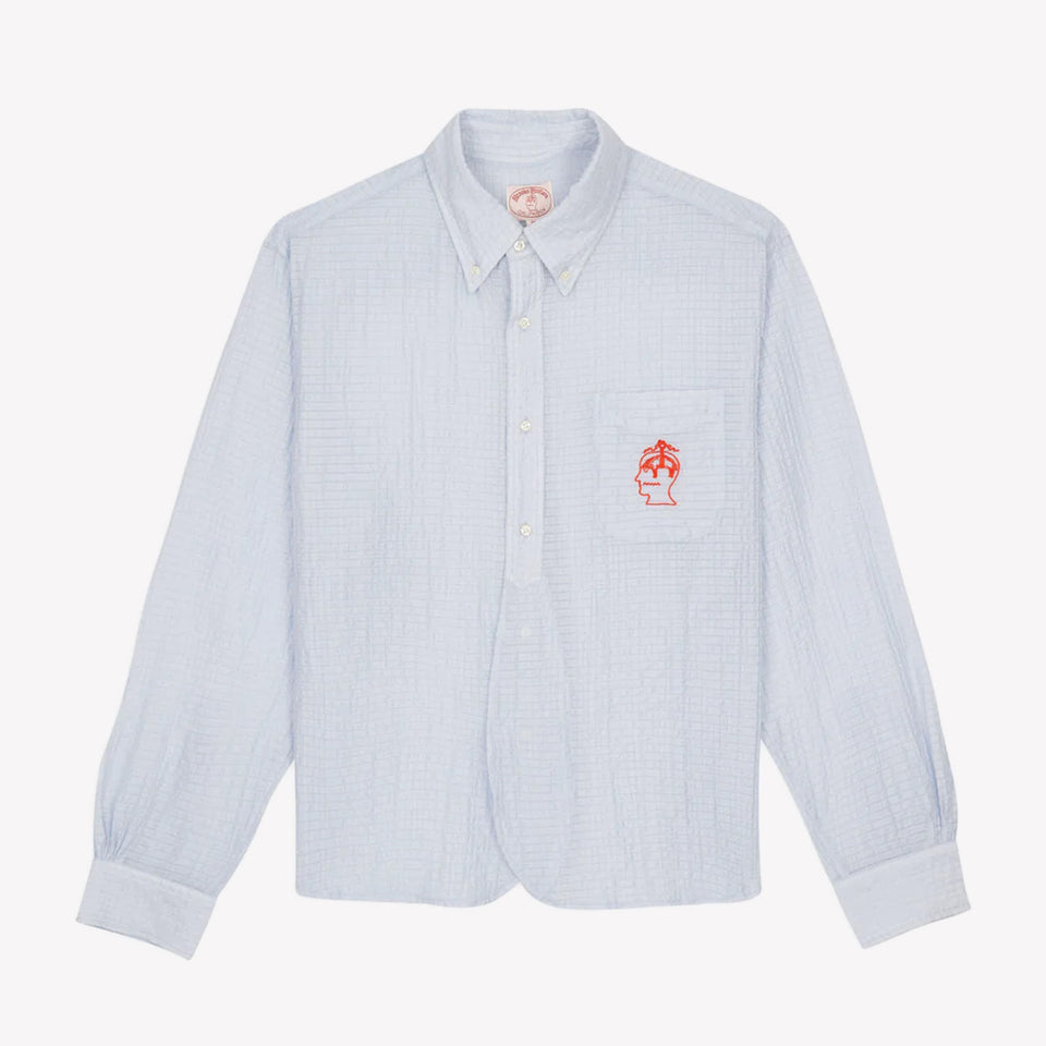 Brooks Brothers Half Placket Oxford Button Up