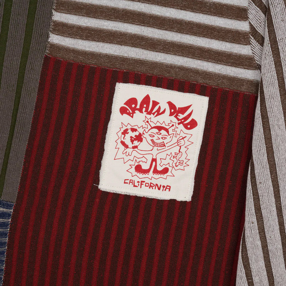 Mixed Stripe Boxy Knit Sweater