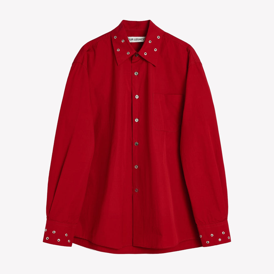 Above Shirt Lipstick Red