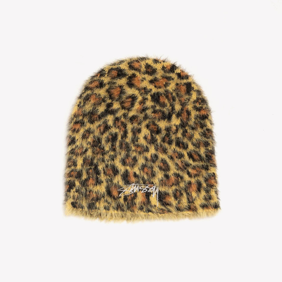 Skullcap Leapard Pattern Brown