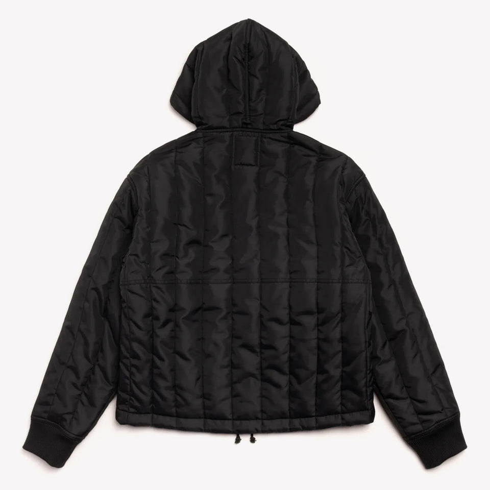 Work Jacket Quilted Nylon Black