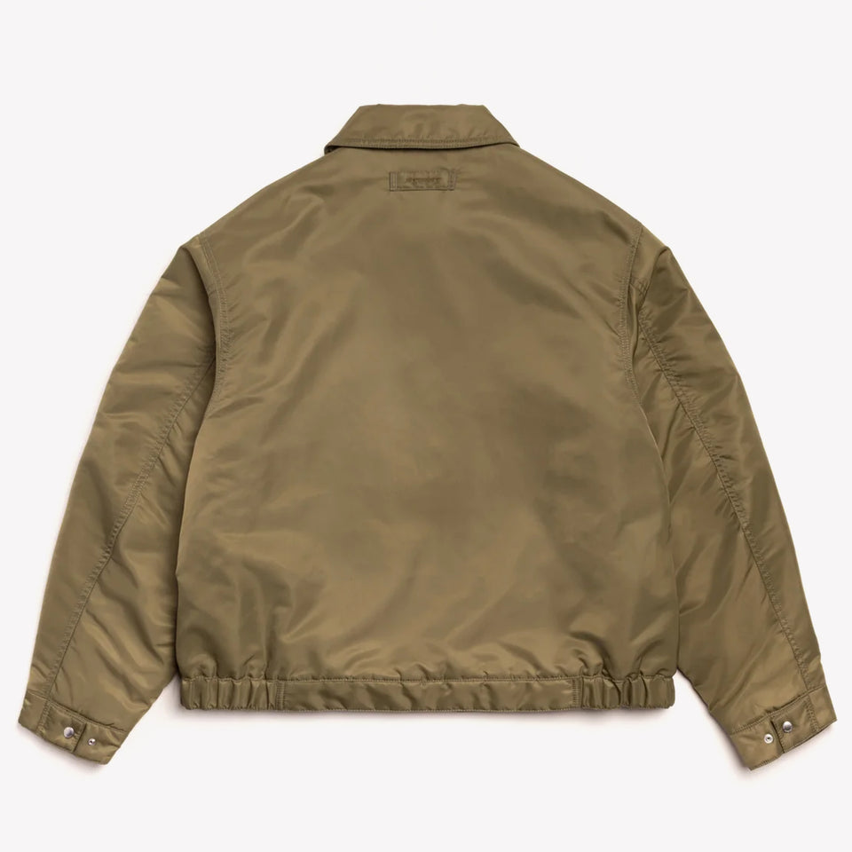 Pile Line Zip Jacket Olive