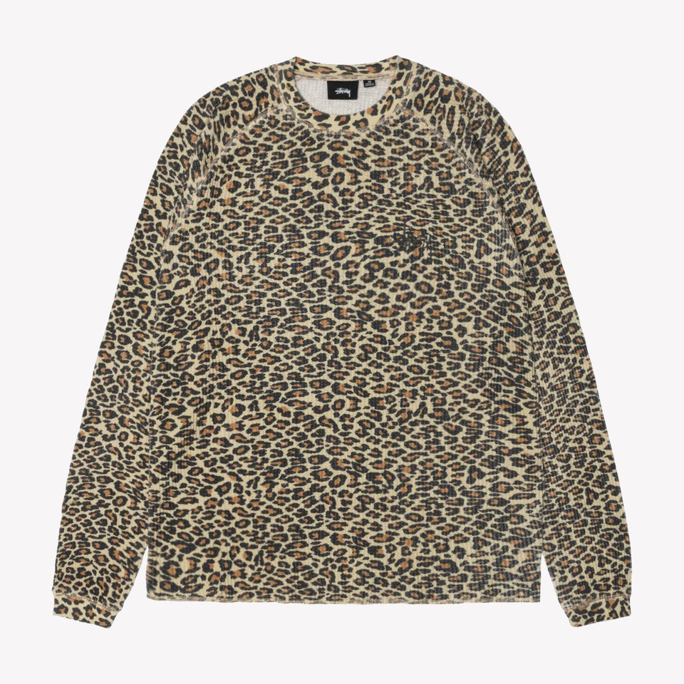 Raglan Thermal Basic Stock Knit Leopard