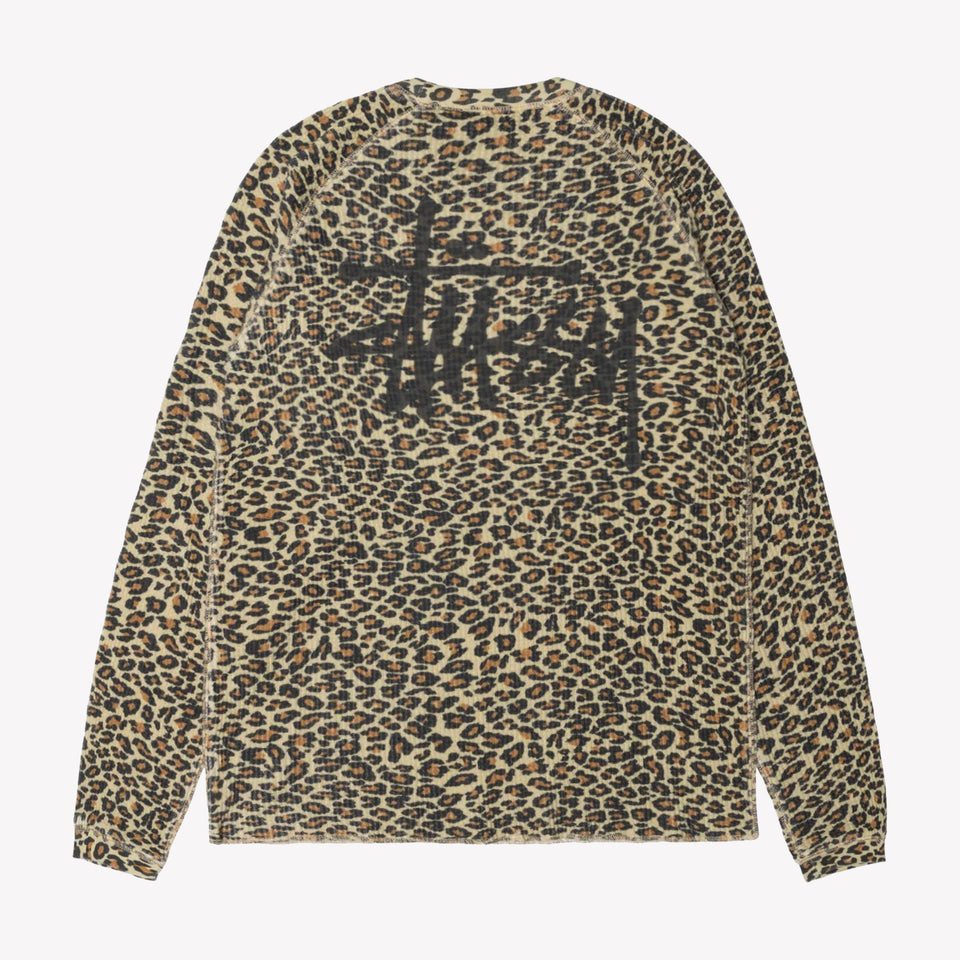 Raglan Thermal Basic Stock Knit Leopard