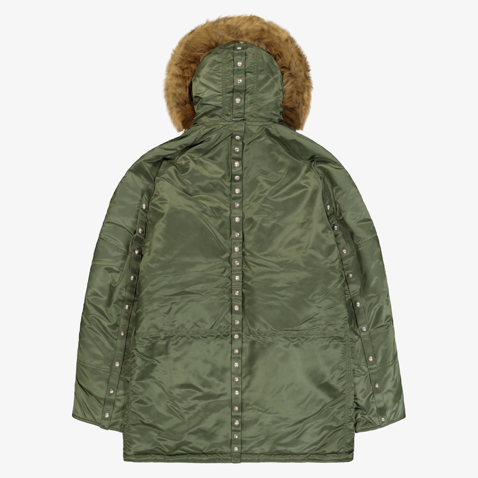 ALPHA x THUG CLUB N-3B Winter Jacket Sage Green