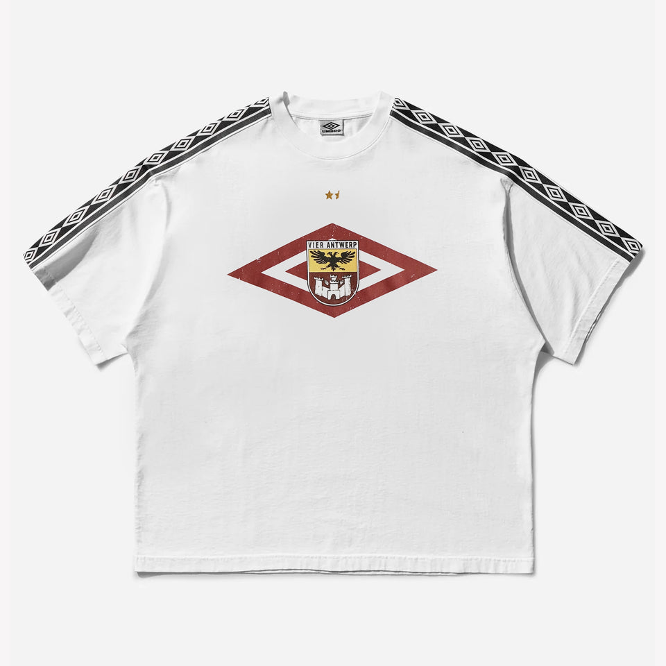 VIER X Umbro Tape T Shirt White