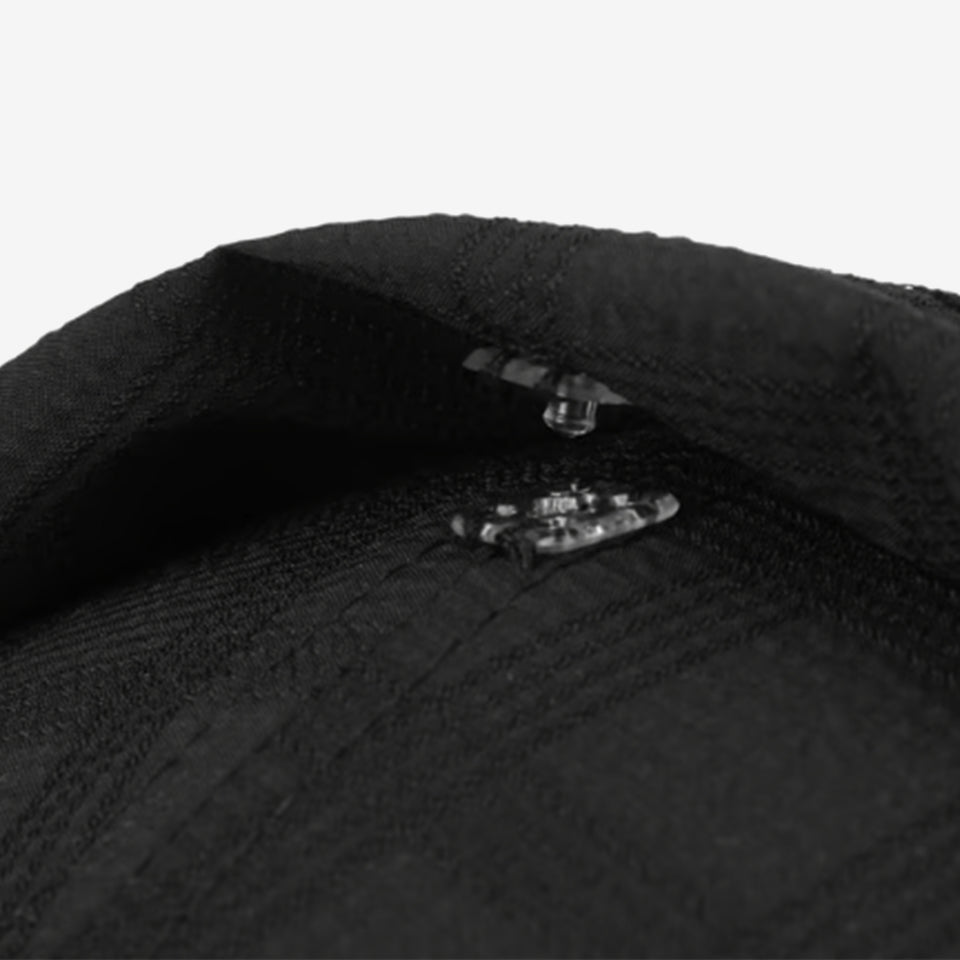 Seersucker Drape 5-panel Black