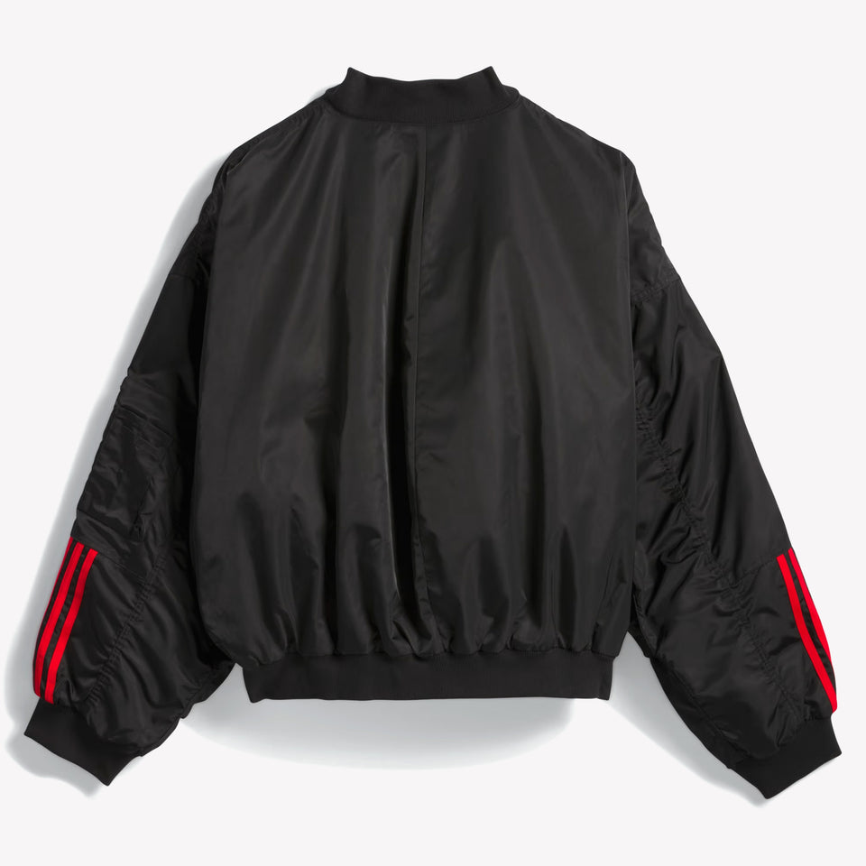 x Willy Chavarria Satin Bomber Black