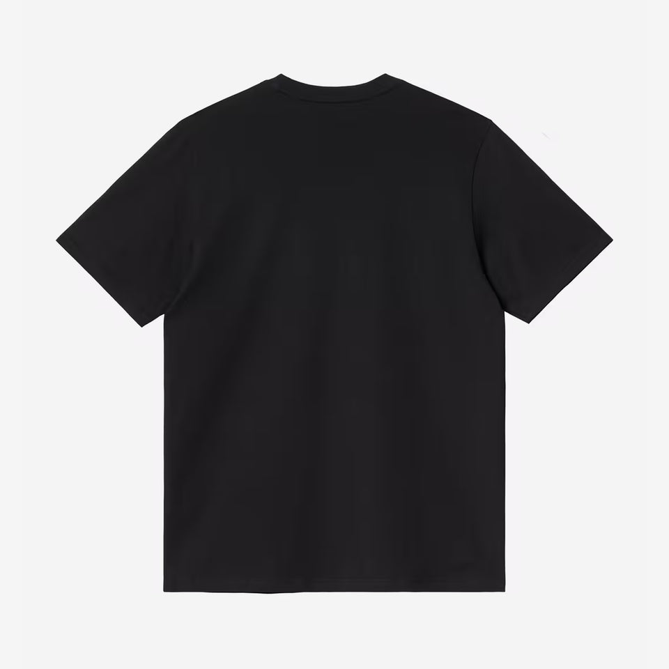 SS Pocket Heart Tee Black