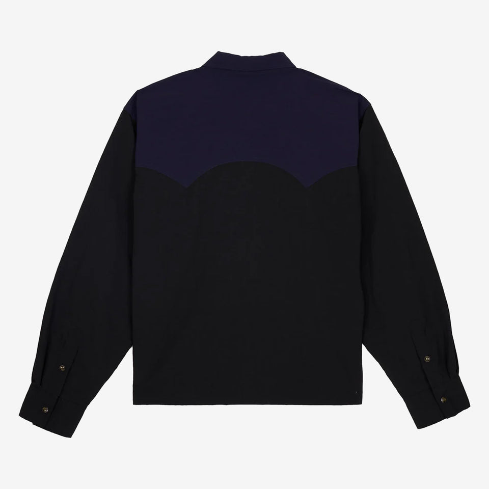 Nylon Western Shirt Black