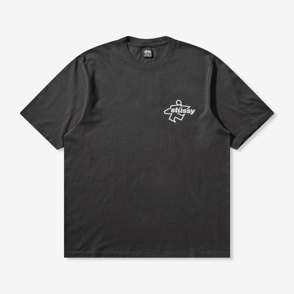 Surf Size Pigment Dyed Tee Faded Black