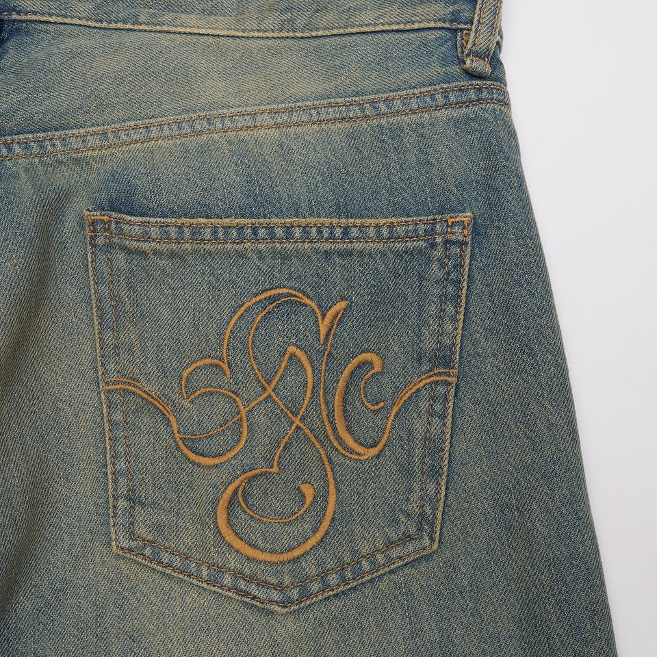 Embroidered Regular Fit Jeans
