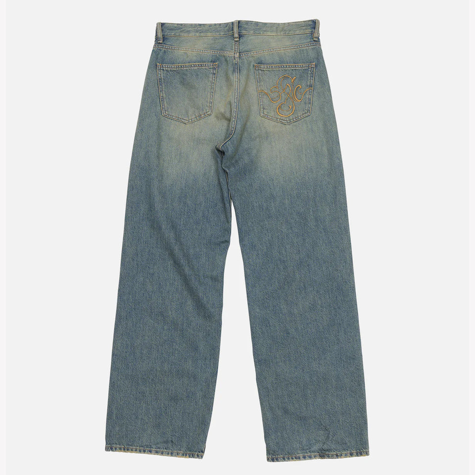 Embroidered Regular Fit Jeans