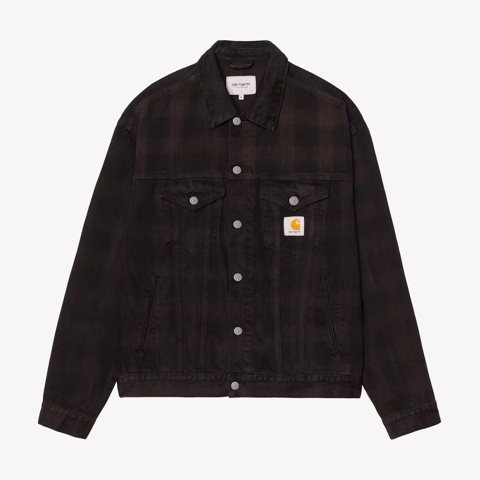 Everson Trucker Jacket Black / Palisander Garment dyed
