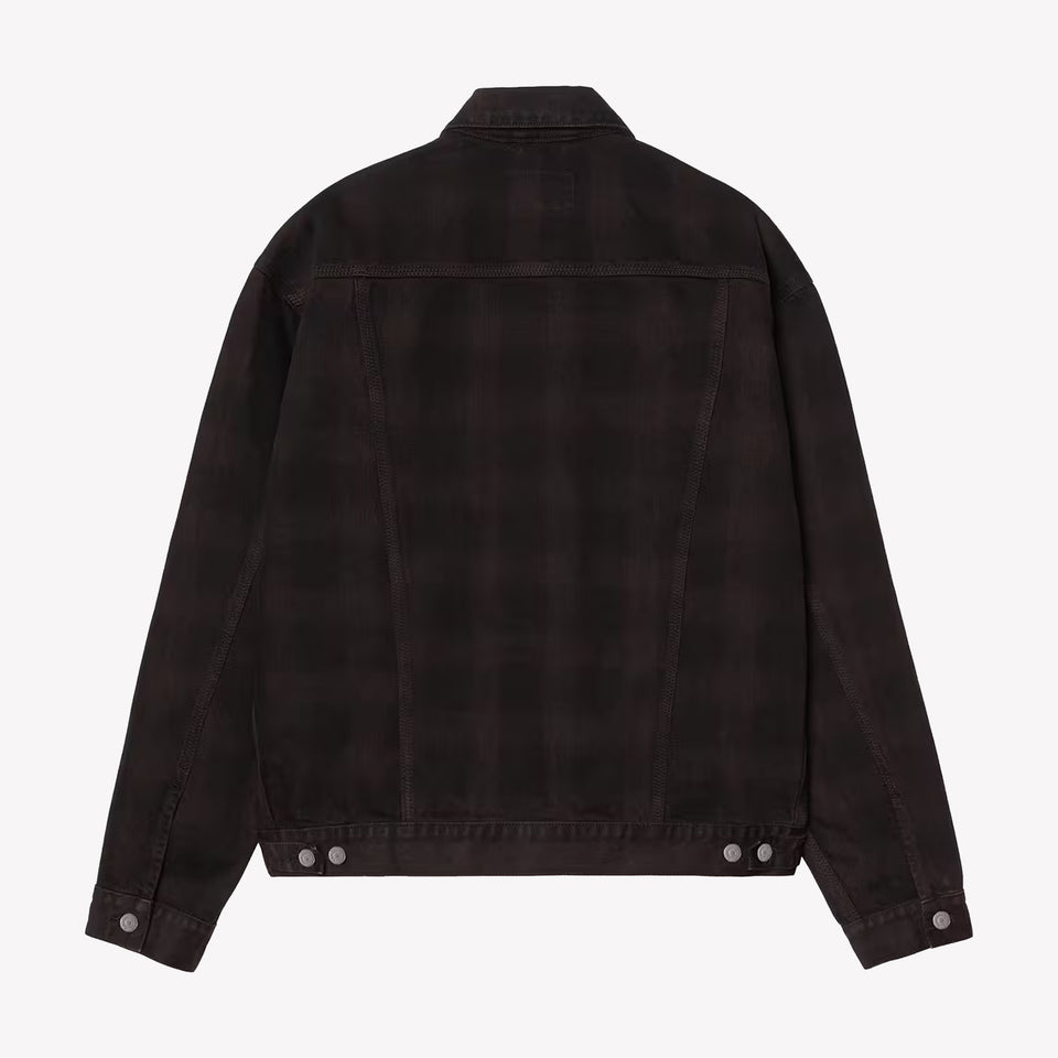 Everson Trucker Jacket Black / Palisander Garment dyed