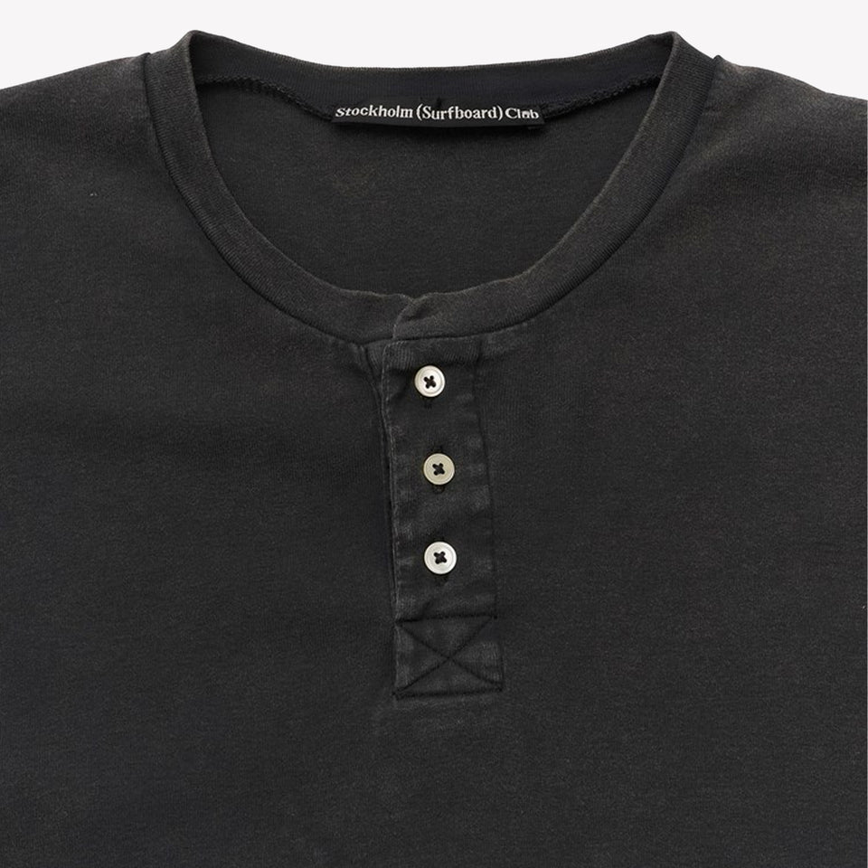 Eye Henley T-shirt Black