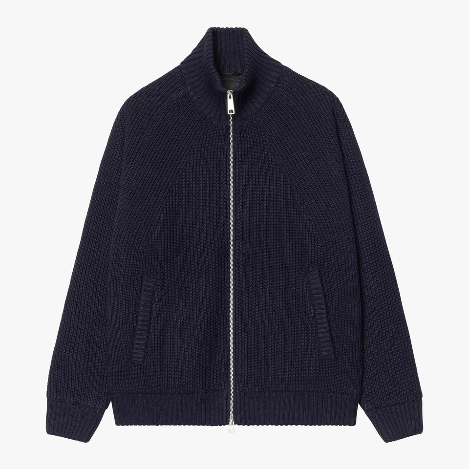 Banley Knitted Sweater Jacket Dark Navy