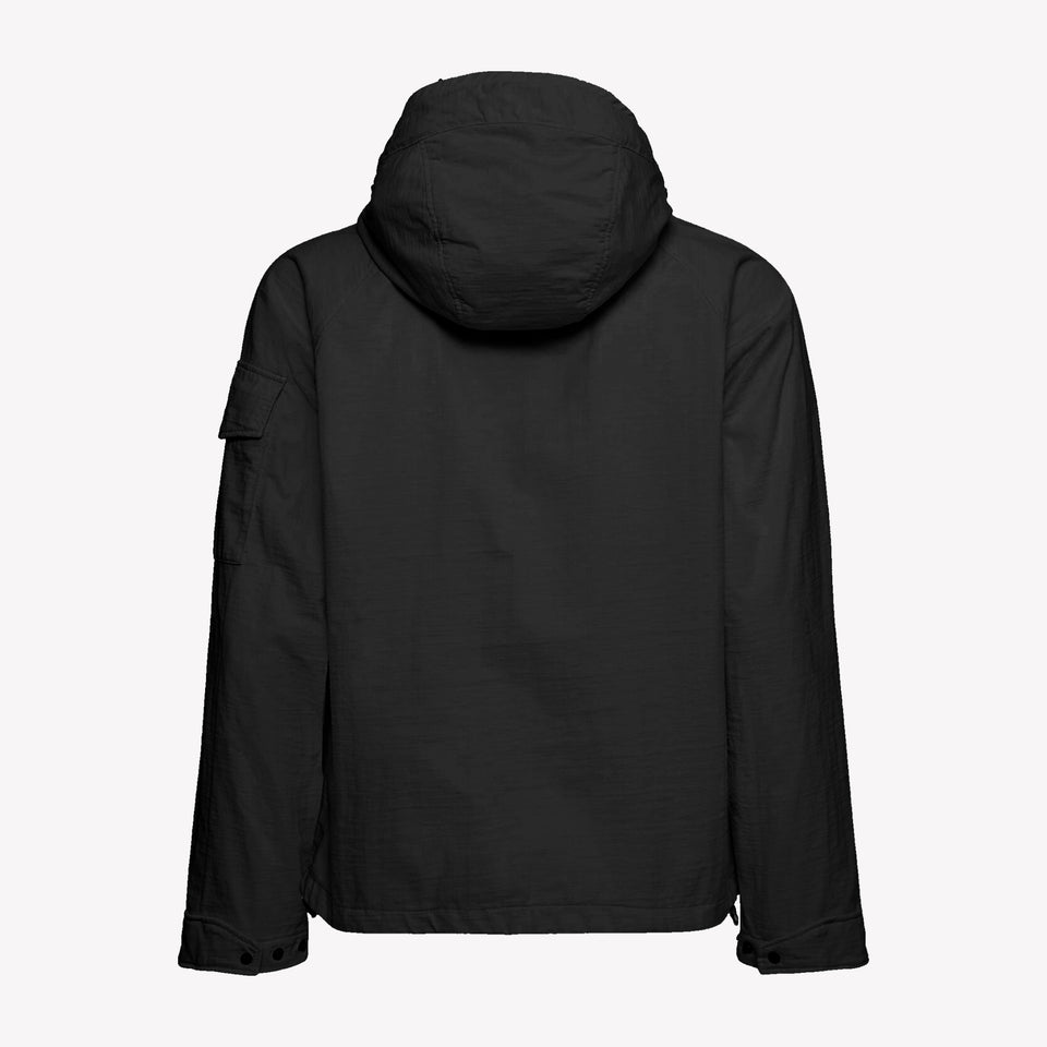 Knitted Nylon Jersey Explorer Jacket Black