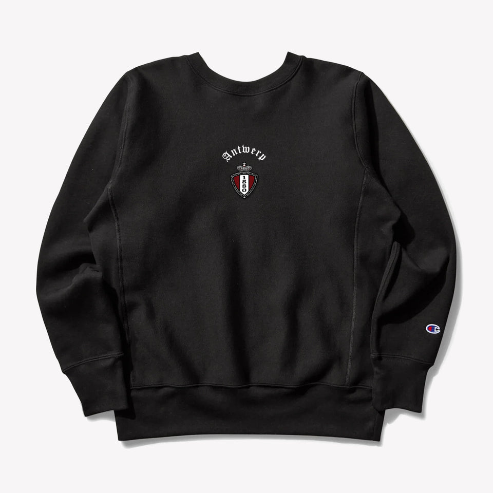 Crewneck Sweatshirt 1880 Crest Black