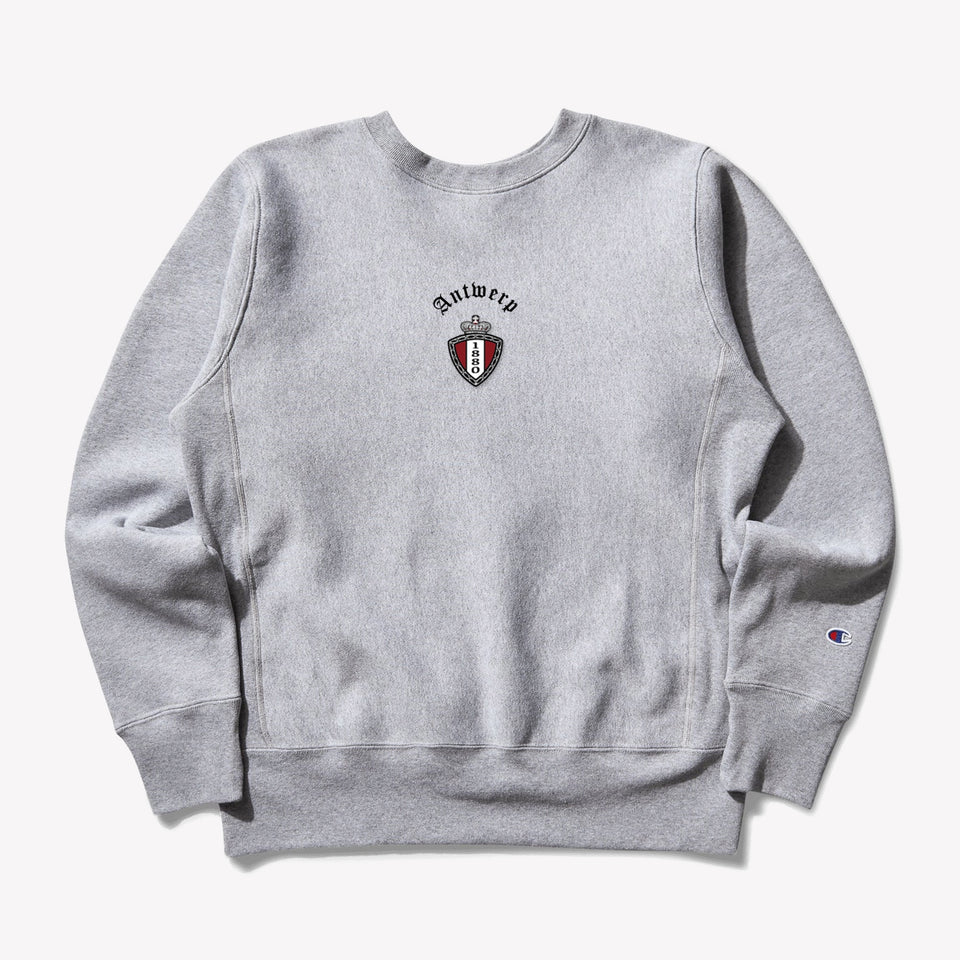 Crewneck Sweatshirt 1880 Crest Grey