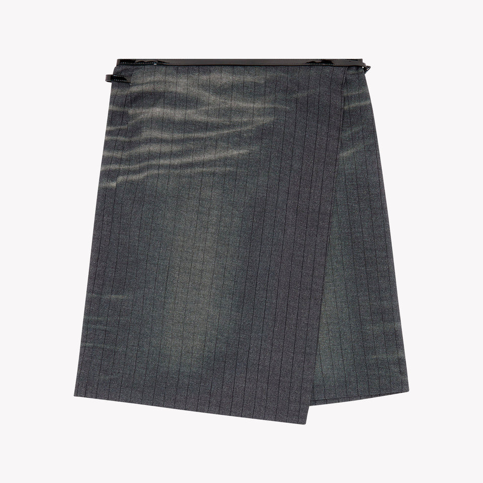 FADED PINSTRIPE SKIRT