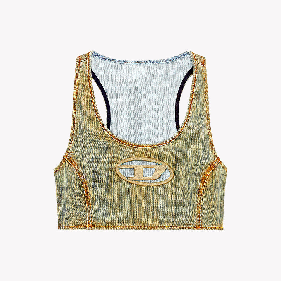 CROPPED TOP WITH PLAQUE