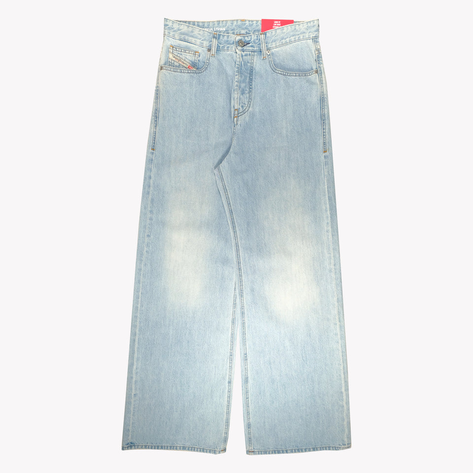 WIDE JEANS WITH FACE PRINT
