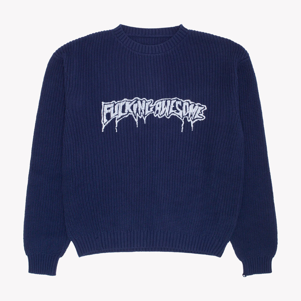 DRIP LOGO KNITTED SWEATER
