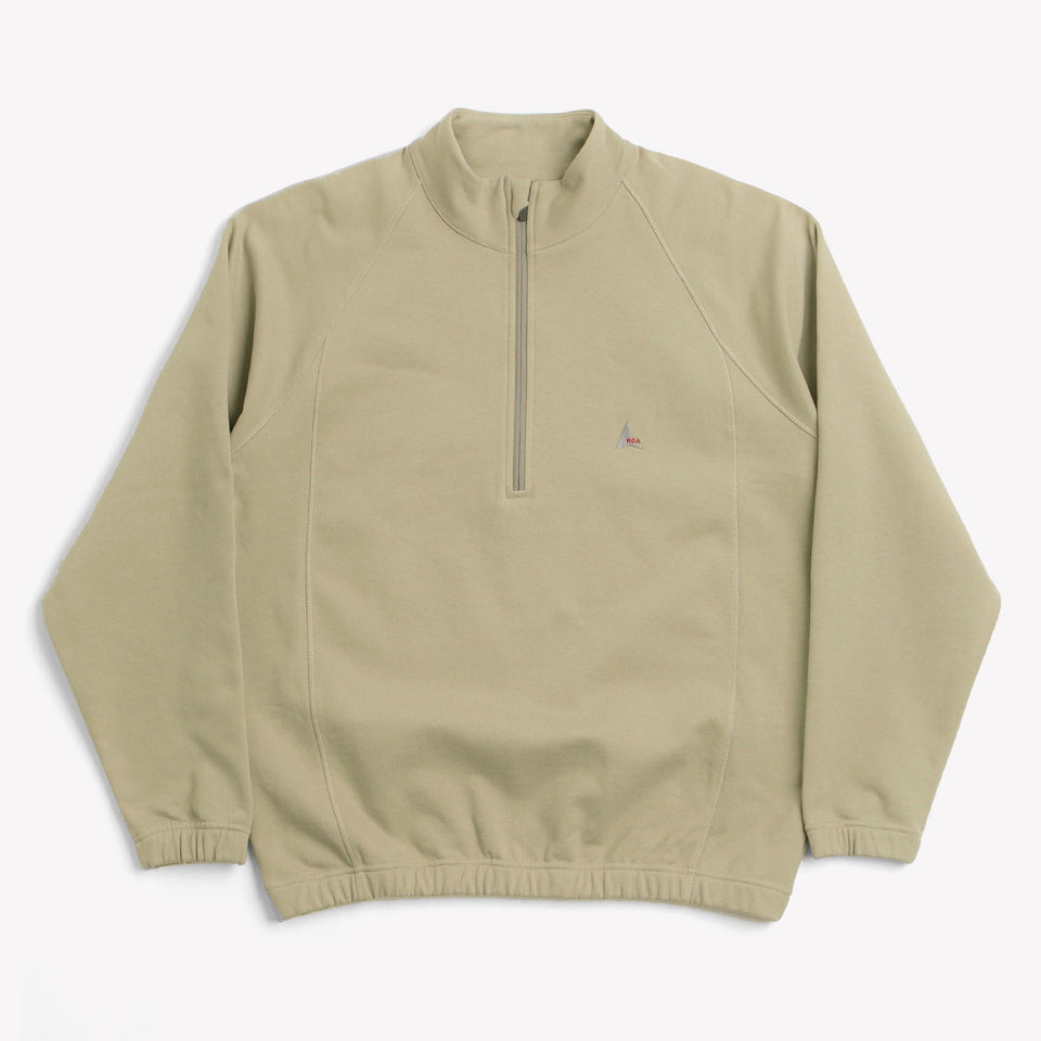 Heavy Half Zip Taupe