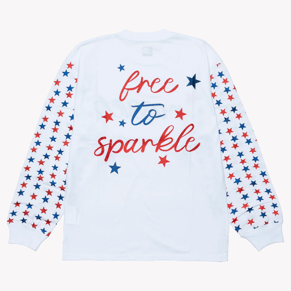 FREE TO SPARKLE LS T-SHIRT