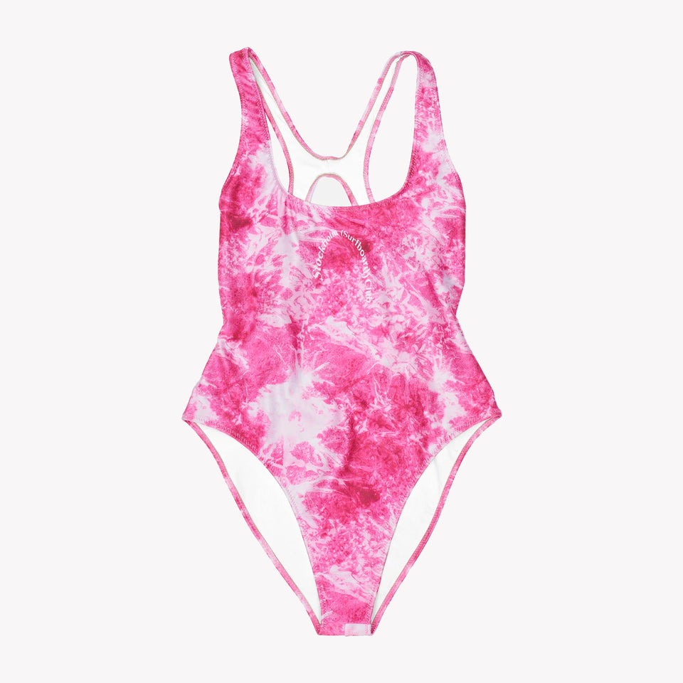 Logo Swimsuit Pink