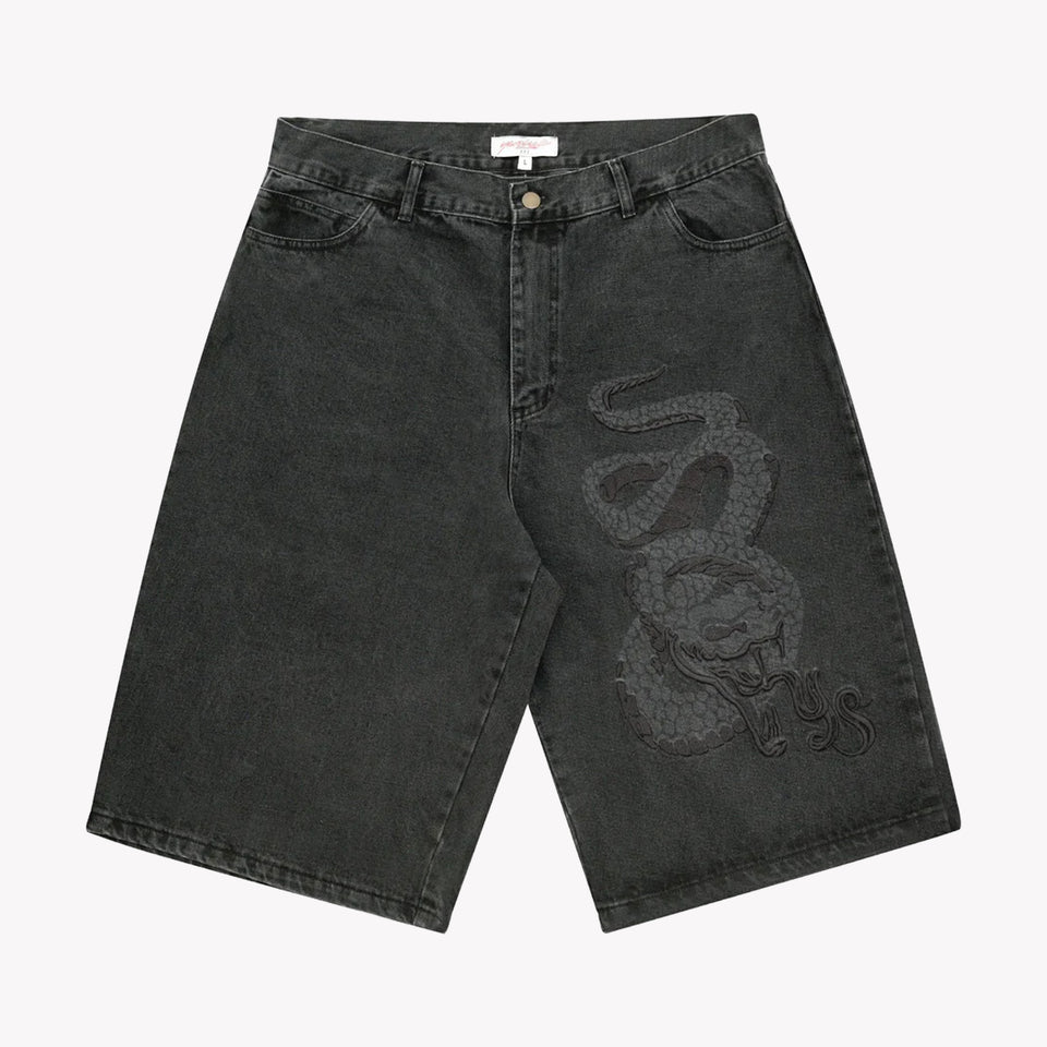 SNAKE SHORTS BLACK