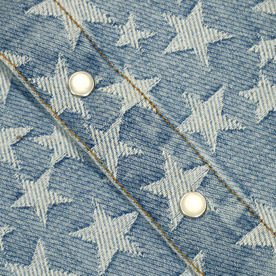 WOVEN STARS DENIM SHIRT