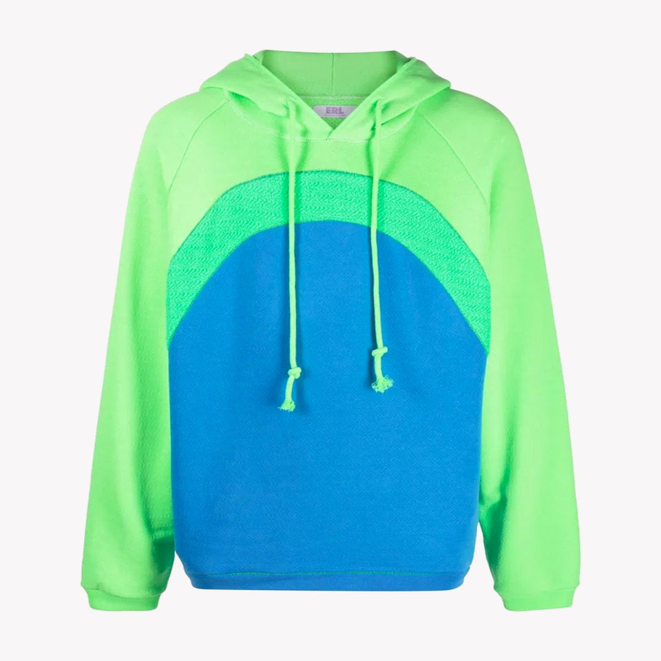 Unisex Rainbow Hoodie Knit Blue / Green