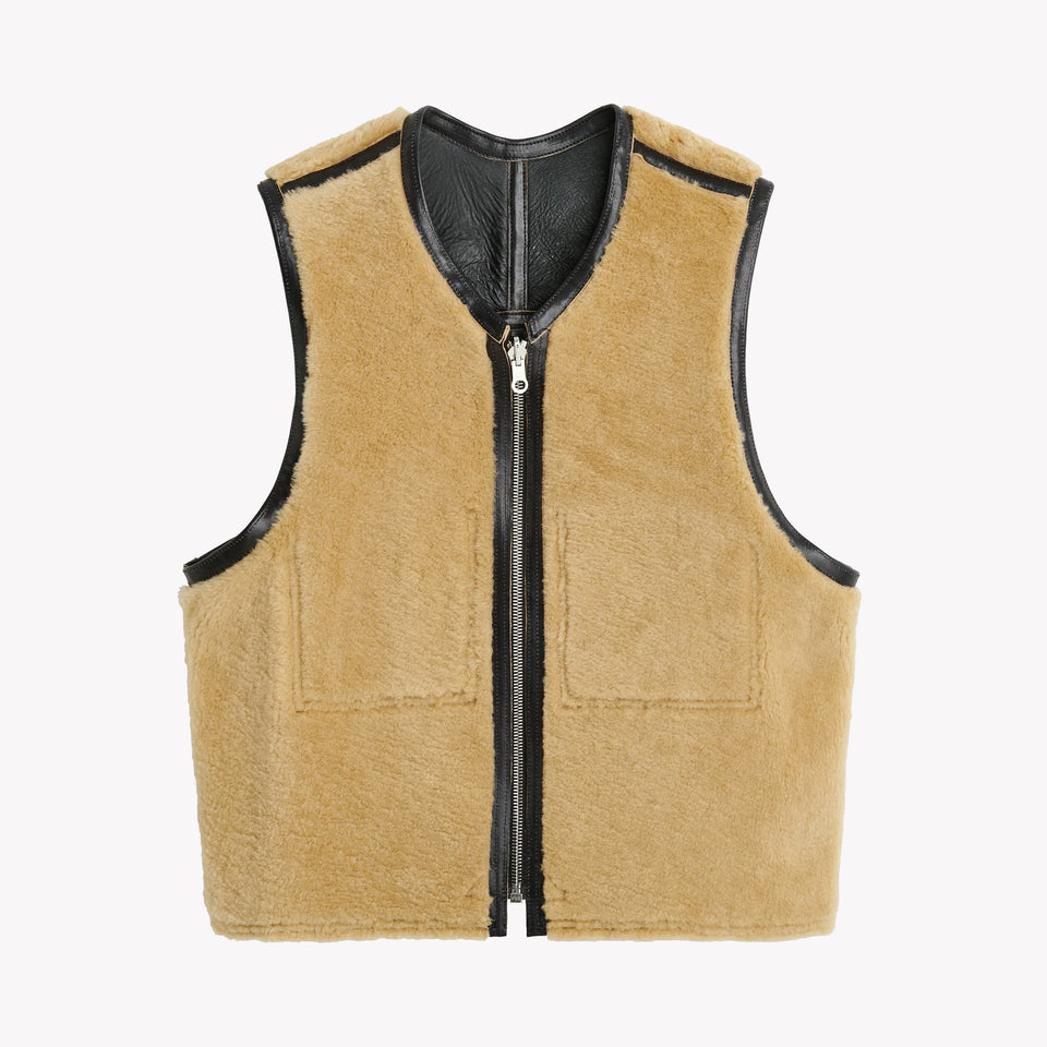 REVERSIBLE SHEARLING VEST