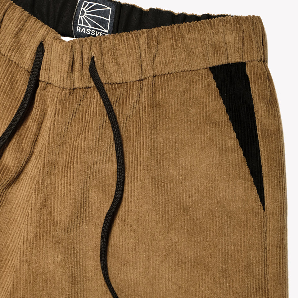 EMBROIDERED CORDUROY TROUSERS