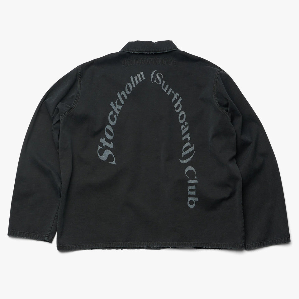 Garment Dyed Club Overshirt Washed Black