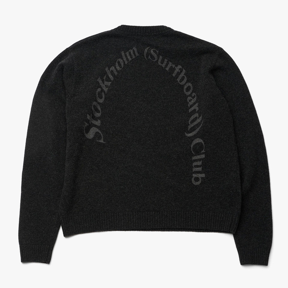 Logo Knit Sweat Black