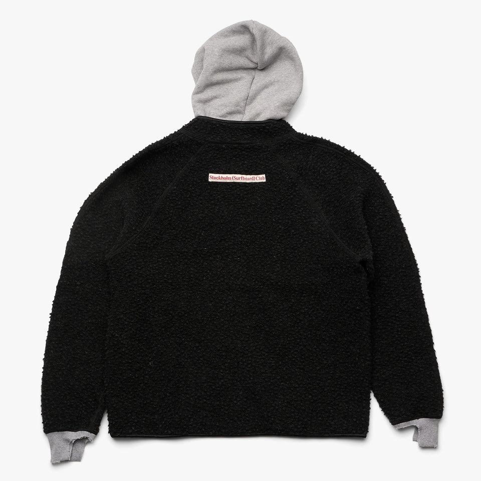 Quarter Zip Farm Hood Black