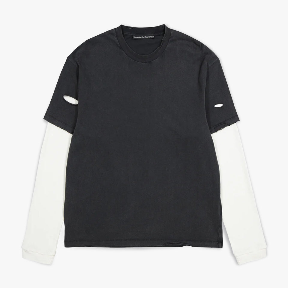 Layer Box Tee Black/Natural