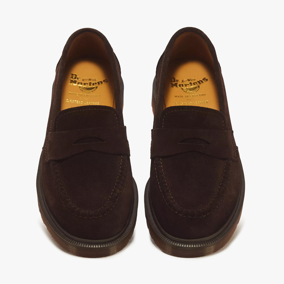 Delapre Penny Loafer Repello Calf Suede